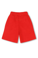 SMILEY KIDS SWEATSHORTS - RED