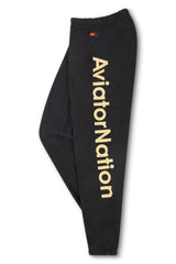 VANDERBILT LOGO UNISEX SWEATPANTS - BLACK