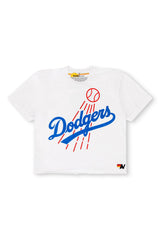 LOS ANGELES DODGERS BOYFRIEND TEE - WHITE