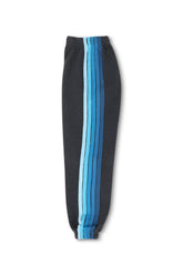 KID'S 5 STRIPE SWEATPANTS - CHARCOAL // BLUE