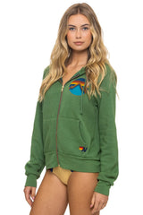 ALL SEASONS CIRCLE ZIP HOODIE - PALM
