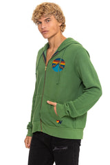 ALL SEASONS CIRCLE ZIP HOODIE - PALM