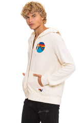 ALL SEASONS CIRCLE ZIP HOODIE - VINTAGE WHITE