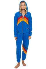 ALL SEASONS CIRCLE CHEVRON SWEATPANTS - ADVENTURE BLUE