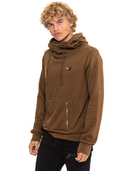 NINJA PULLOVER HOODIE - CHOCOLATE