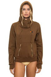 NINJA PULLOVER HOODIE - CHOCOLATE