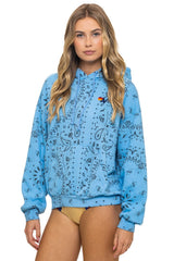 BANDANA RELAXED PULLOVER HOODIE - SKY