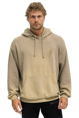 BOLT STITCH 2 RELAXED PULLOVER HOODIE - FADED TAN