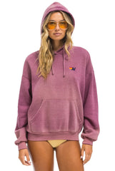 ESSENTIAL RELAXED PULLOVER HOODIE - FADED BERRY
