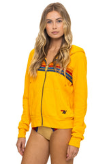 5 STRIPE HOODIE - GOLD
