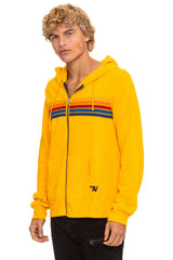 5 STRIPE HOODIE - GOLD