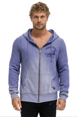 VENICE SURFER ZIP HOODIE - FADED GRAPE