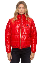 BOLT LUXE APRES PUFFER JACKET - GLOSSY CHERRY
