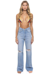 HI RISE WIDE LEG GYPSY WOMENS JEAN - SUPER LIGHT