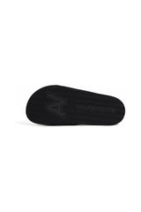 AVIATOR NATION LOGO RAINBOW 4 STRIPE SLIDES - BLACK