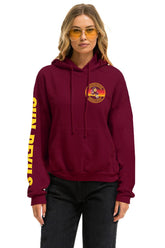 ASU FORK PULLOVER HOODIE RELAXED - MAROON