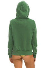 5 STRIPE HOODIE - PALM // RAINBOW WHITE
