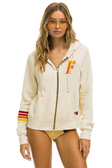 UNIVERSITY OF FLORIDA GATORS ZIP HOODIE - VINTAGE WHITE