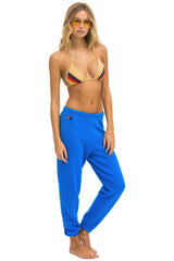 5 STRIPE SWEATPANTS - ADVENTURE BLUE // RAINBOW WHITE