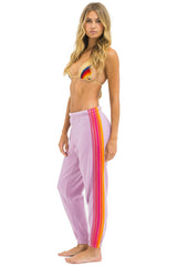 5 STRIPE SWEATPANTS - MAUVE // MAGENTA ORANGE