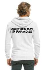ANOTHER DAY IN PARADISE HOODIE - WHTE