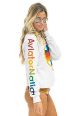 AVIATOR NATION ASPEN SWEATSHIRT - WHITE