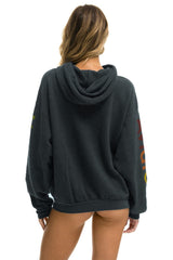AVIATOR NATION HAMPTONS RELAXED PULLOVER HOODIE - CHARCOAL