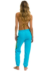 AVIATOR NATION HAMPTONS SWEATPANTS - NEON BLUE