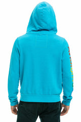 AVIATOR NATION NEW YORK CITY HOODIE - NEON BLUE