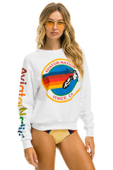 AVIATOR NATION SWEATSHIRT - WHITE