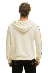 AVIATOR NATION VAIL ZIP HOODIE - VINTAGE WHITE