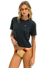 BASIC BOYFRIEND TEE - CHARCOAL