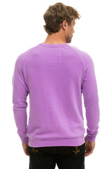 BOLT CREW SWEATSHIRT - NEON PURPLE // NEON PINK