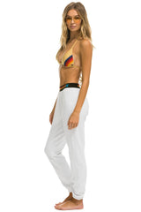 LOGO STRIPE SWEATPANTS - WHITE