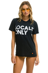 LOCALS ONLY TEE - CHARCOAL