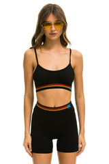 LOGO 4 INCH HI-RISE BIKER SHORT - BLACK