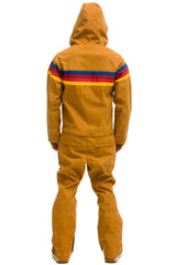 MEN'S 4 STRIPE WAX POWDER SUIT - KHAKI