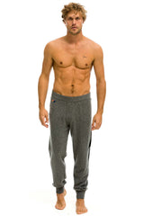 MEN'S BOLT CASHMERE LIGHT SWEATER PANT - DEEP HEATHER // BLACK BOLT