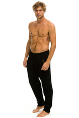 MEN'S VINTAGE CABIN CASHMERE SWEATER PANT - BLACK