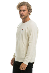VINTAGE CABIN 2 UNISEX CASHMERE SWEATER - VINTAGE WHITE