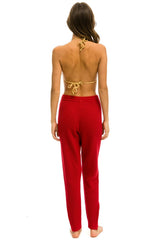 VINTAGE CABIN CASHMERE SWEATER PANT - CHERRY