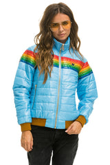 6 STRIPE JACKET - GLOSSY SKY