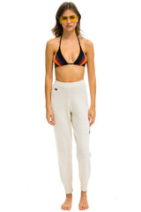 BOLT CASHMERE LIGHT SWEATER PANT - VINTAGE WHITE // BLACK BOLT
