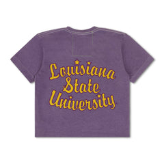 LSU TIGER BOYFRIEND TEE - GRAPE
