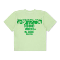 PALM TREE FEST NAPA 2025 BOYFRIEND TEE - LIME CREAM