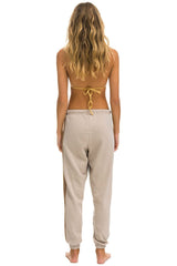 5 STRIPE SWEATPANTS - SAND // TAN