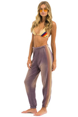 5 STRIPE SWEATPANTS - FADED MOCHA