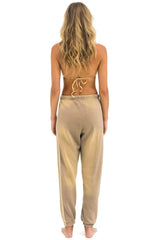 5 STRIPE SWEATPANTS - FADED TAN