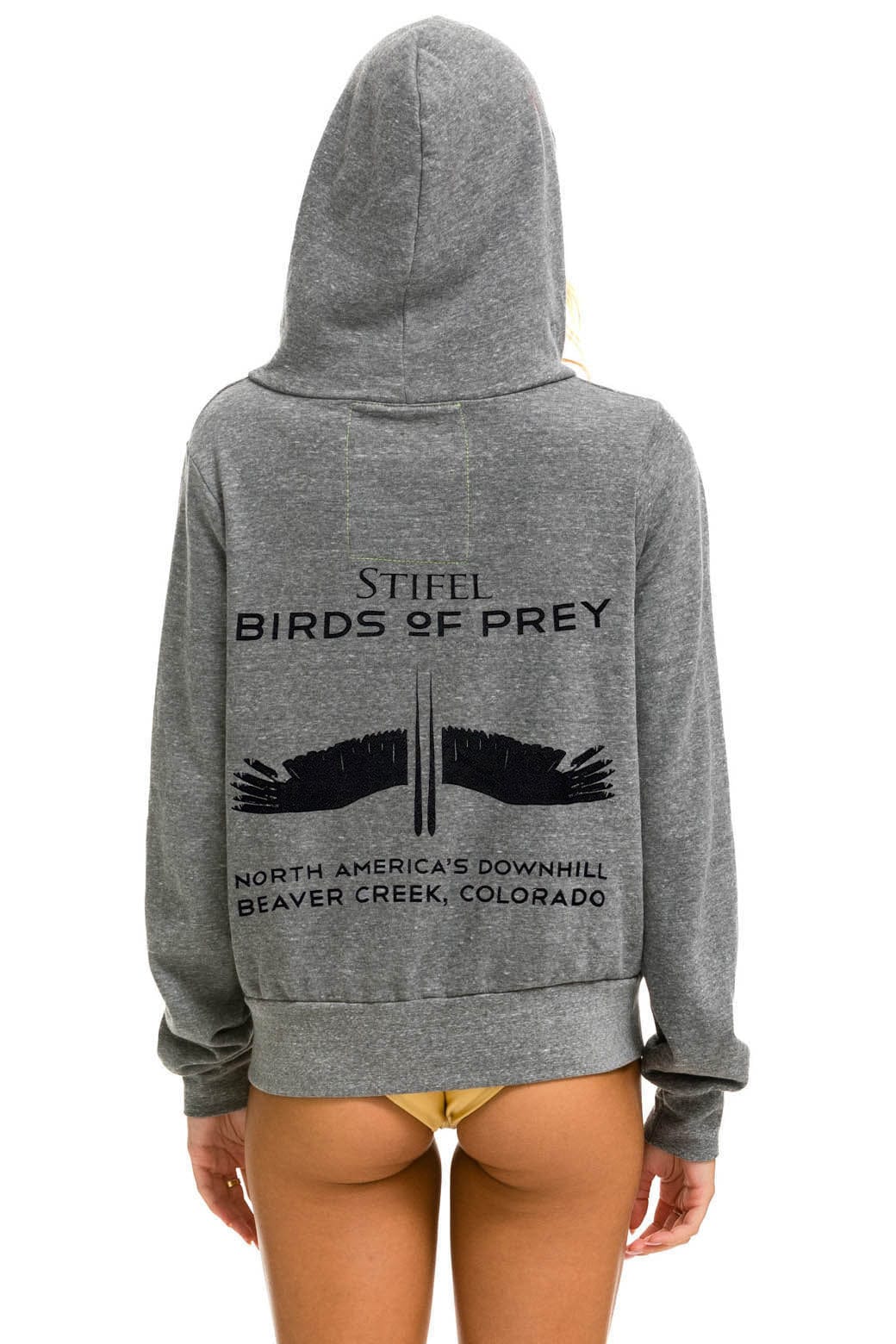 BIRDS OF PREY 2024 ZIP HOODIE - HEATHER GREY