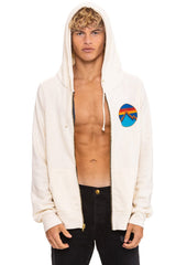 ALL SEASONS CIRCLE ZIP HOODIE - VINTAGE WHITE